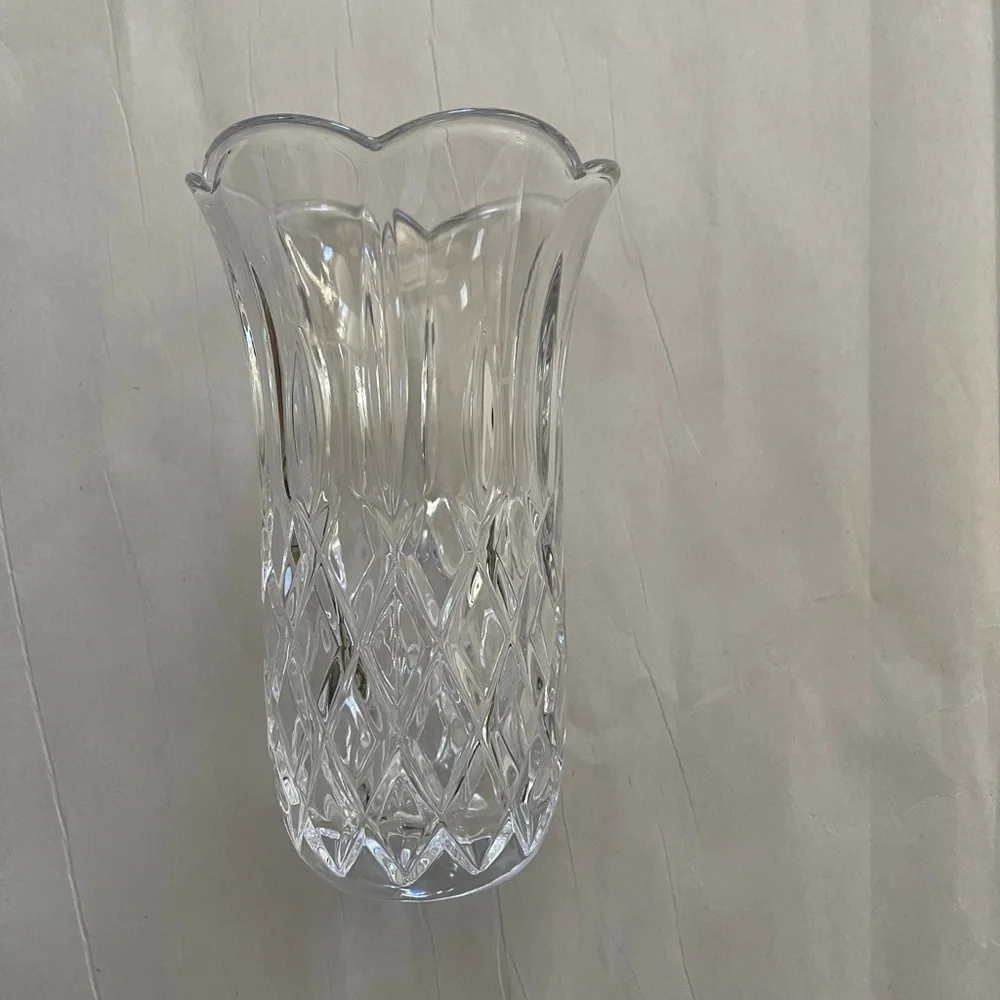 GORHAM CRYSTAL King Edward Pattern 6” Flared Crystal Vase